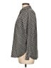 Talbots Polka Dots Black Long Sleeve Blouse Size 12 - photo 5