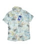 Assorted Brands Tropical Blue Short Sleeve Button-Down Shirt Size 14 - photo 1