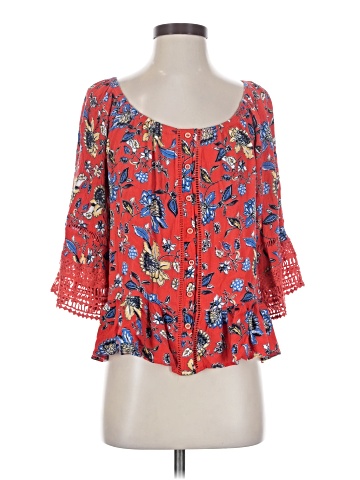 Democracy 3/4 Sleeve Blouse (view 1)