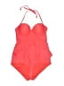 Bongo Hearts Orange One Piece Swimsuit Size L - photo 1