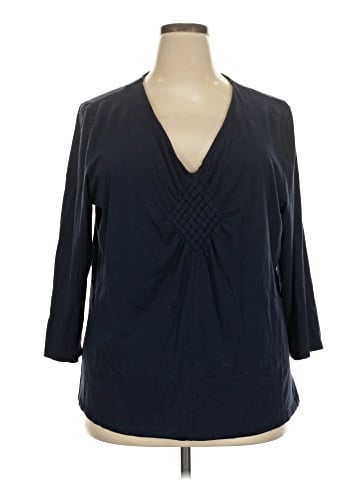 Caribbean Joe 3/4 Sleeve Blouse (view 1)