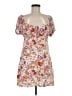 Lush Floral White Casual Dress Size M - photo 1