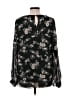Entro Floral Black Long Sleeve Blouse Size L - photo 2