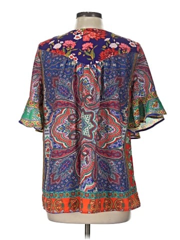 Umgee Short Sleeve Blouse (view 2)
