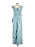Xscape Solid Blue Cocktail Dress Size 16 - photo 2