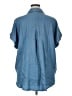 Cato Blue Short Sleeve Button-Down Shirt Size XL - photo 2