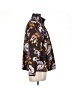 Lands' End 100% Polyester Print Brown Jacket Size L (petite) - photo 4