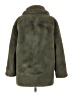 H&M 100% Polyester Green Faux Fur Jacket Size 2 - photo 2
