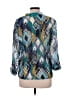 Ruby Rd. Graphic Teal 3/4 Sleeve Blouse Size 12 - photo 2