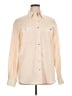 Valerie Stevens 100% Silk Chevron-herringbone Ivory Long Sleeve Silk Top Size 14 - photo 1