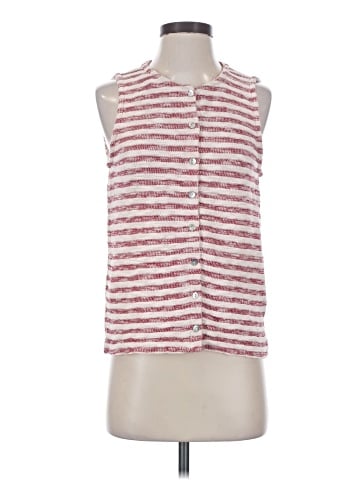 Madewell Crewneck Sweater Vest in Stripe (view 1)