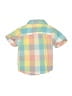 Wonder Nation Color Block Yellow Short Sleeve Button-Down Shirt 9-12 MO / 12 MO - photo 2