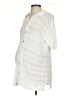L Space 100% Cotton Ivory Short Sleeve Blouse Size S - photo 1