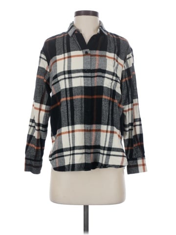 Madewell Oversized Ex-Boyfriend Shirt in Bromley Plaid (view 1)