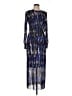 DKNY Graphic Blue Cocktail Dress Size 10 - photo 1