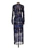 DKNY Graphic Blue Cocktail Dress Size 10 - photo 2