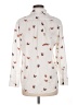 Joules Print Ivory Long Sleeve Blouse Size 8 - photo 2