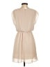 Lush 100% Polyester Solid Tan Casual Dress Size S - photo 2
