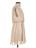 Lush 100% Polyester Solid Tan Casual Dress Size S - photo 4