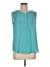 212 Collection Teal Sleeveless Blouse Size M - photo 1