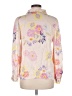 FRNCH Floral Pink Long Sleeve Blouse Size M - photo 2