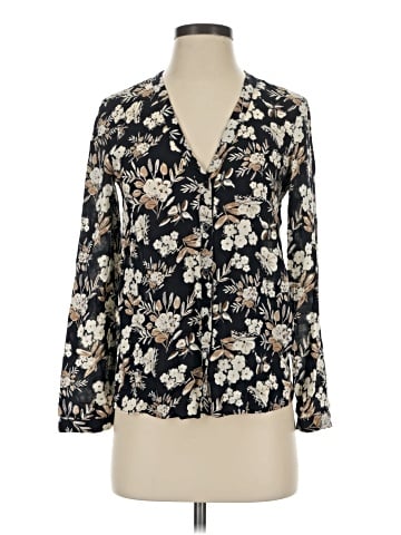 Zara Basic 3/4 Sleeve Blouse (view 1)