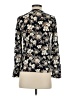 Zara Basic Floral Black 3/4 Sleeve Blouse Size XS - photo 2