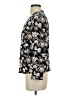 Zara Basic Floral Black 3/4 Sleeve Blouse Size XS - photo 5