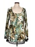 Milano Teal Long Sleeve Blouse Size L - photo 1