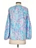 Lilly Pulitzer 100% Rayon Blue 3/4 Sleeve Blouse Size S - photo 2