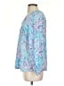 Lilly Pulitzer 100% Rayon Blue 3/4 Sleeve Blouse Size S - photo 5