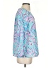 Lilly Pulitzer 100% Rayon Blue 3/4 Sleeve Blouse Size S - photo 4