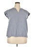 Splendid Gray Short Sleeve Blouse Size XXL - photo 1