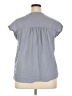 Splendid Gray Short Sleeve Blouse Size XXL - photo 2