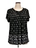 Style&Co Tweed Black Short Sleeve T-Shirt Size XXL - photo 1