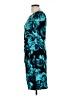Connected Apparel Print Teal Cocktail Dress Size 10 - photo 5