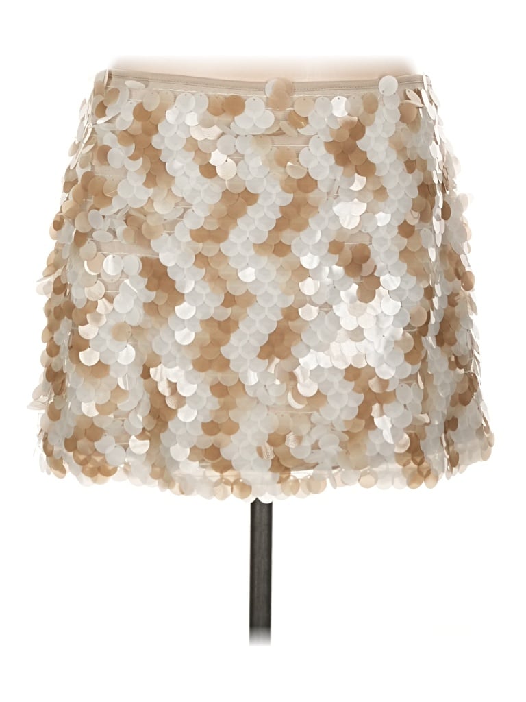 Pre-owned Sincerely Jules Formal Skirt In Gold