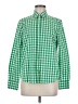 Boden 100% Cotton Checkered-gingham Green Long Sleeve Blouse Size 6 - photo 1