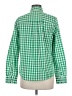 Boden 100% Cotton Checkered-gingham Green Long Sleeve Blouse Size 6 - photo 2