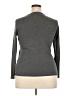 Talbots 100% Cotton Gray Long Sleeve Top Size XL - photo 2