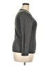 Talbots 100% Cotton Gray Long Sleeve Top Size XL - photo 4