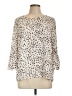 Elle 100% Polyester Ivory 3/4 Sleeve Blouse Size L - photo 1
