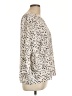 Elle 100% Polyester Ivory 3/4 Sleeve Blouse Size L - photo 4