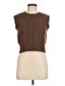 Pink Rose Brown Sweater Vest Size M - photo 1