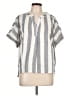 Studio West Silver Gray Short Sleeve Polo Size L - photo 1