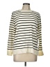 Style&Co Stripes Ivory Pullover Sweater Size L (petite) - photo 1