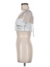 Bershka Silver Sleeveless Top Size M - photo 5