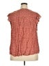 Knox Rose 100% Rayon Red Short Sleeve Blouse Size 2X - photo 2