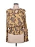 Easel 100% Rayon Gold Long Sleeve Blouse Size L - photo 1