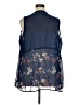 Self Esteem 100% Polyester Blue Kimono Size 1X - photo 2
